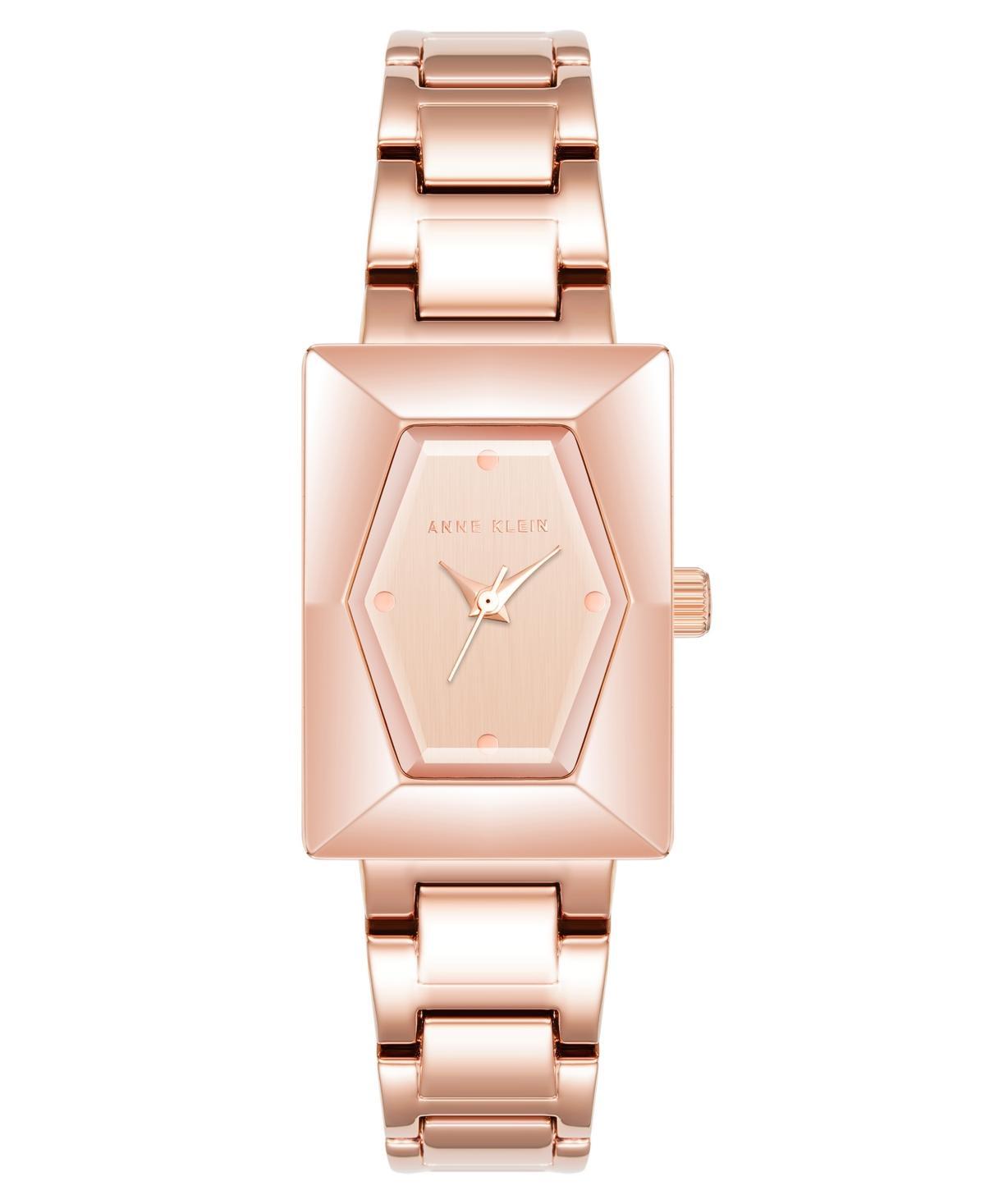 Anne Klein Womens Quartz Rose Gold-Tone Alloy Link Bracelet Watch, 20.5mm - Rose Gold Product Image