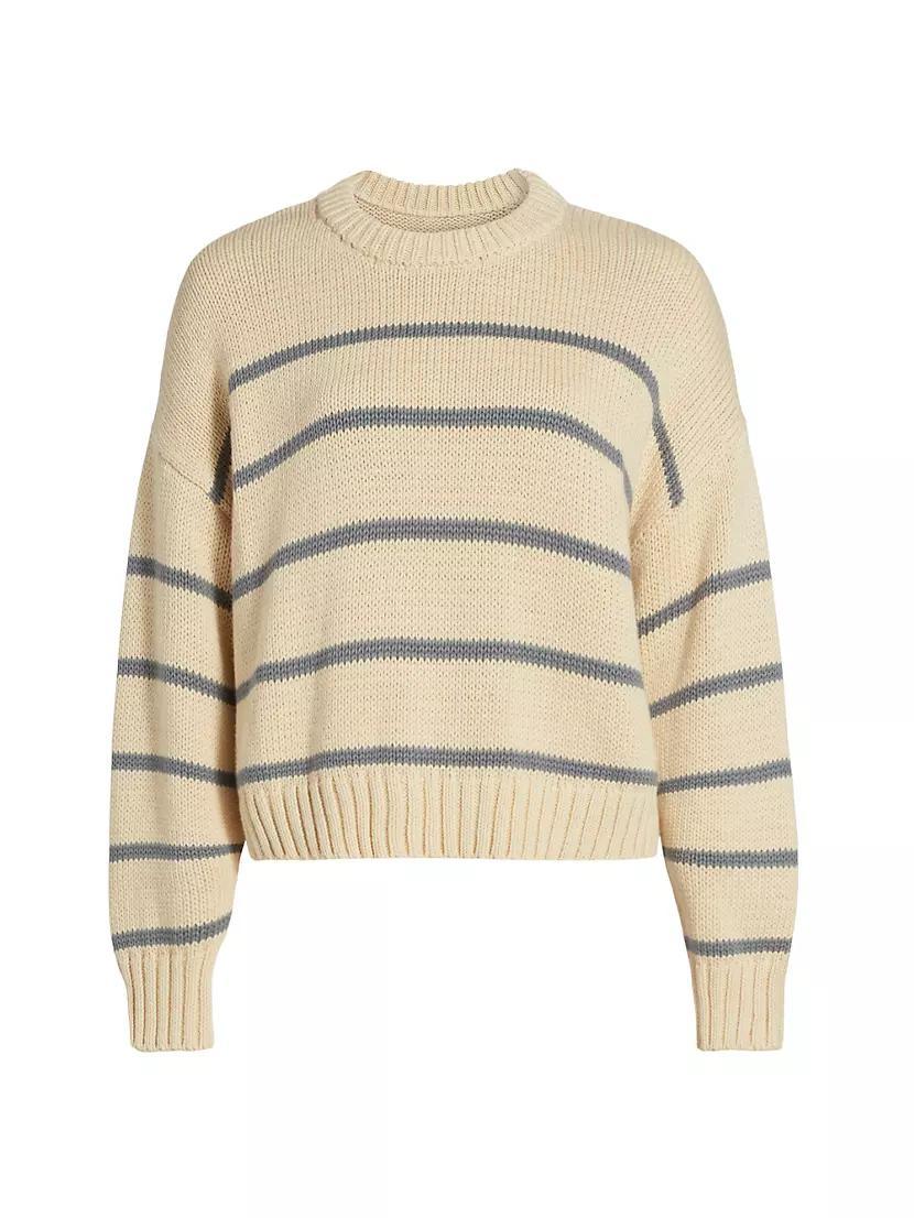 Chloe Striped Cotton Sweater Product Image