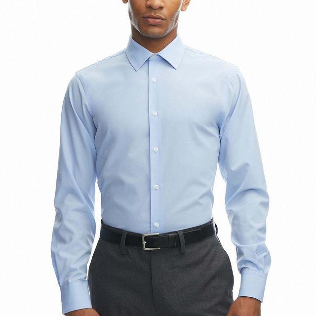 Mens Haggar Smart Wash Slim Fit Wrinkle Free Dress Shirt Product Image