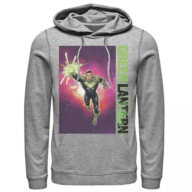 Mens DC Comics Green Lantern John Stewart Poster Hoodie Athletic Grey Product Image