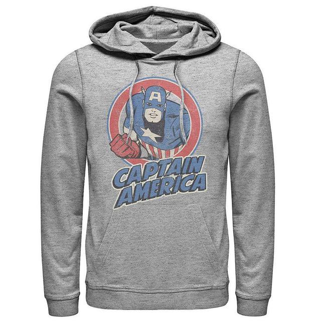 Mens Marvel Captain America Retro Style Portrait Hoodie Product Image