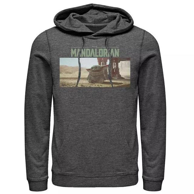 Mens Star Wars The Mandalorian The Child Logo Panel Hoodie Product Image