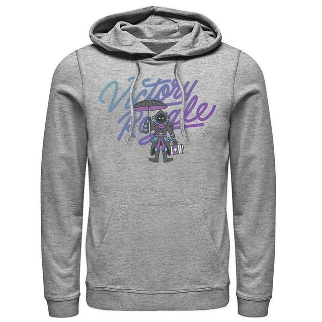 Mens Fortnite Raven Victory Royale Hoodie Athletic Grey Product Image