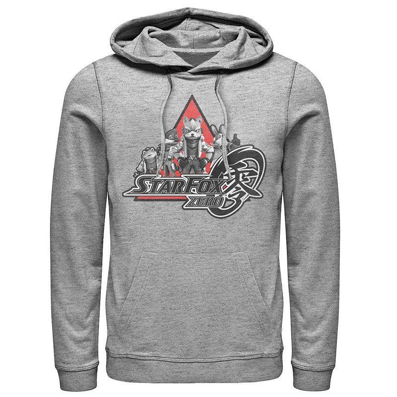 Mens Nintendo Star Fox Zero Group Shot Of Four Hoodie Athletic Grey Product Image