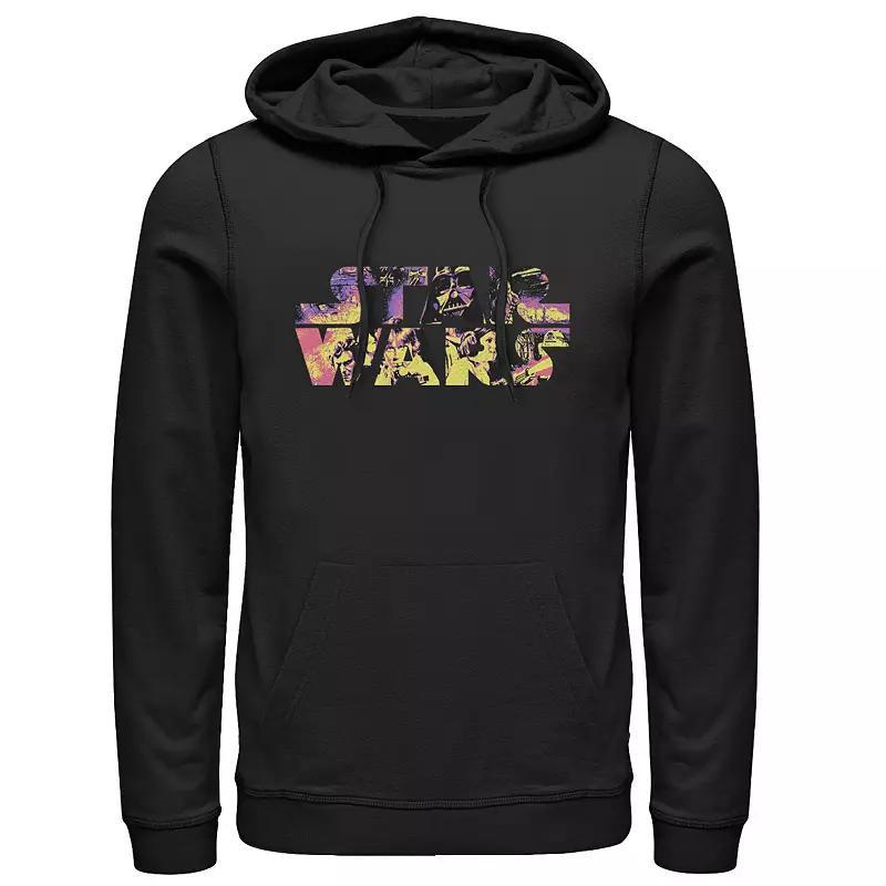 Mens Star Wars Logo Poster Fill Hoodie Product Image