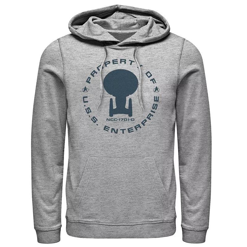 Mens The Mandalorian Helmet Cartoon Pullover Hoodie Athletic Grey Product Image