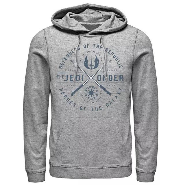 Mens Star Wars The Rise of Skywalker Sith Trooper Cartoon Graphic Hoodie Athletic Grey Product Image