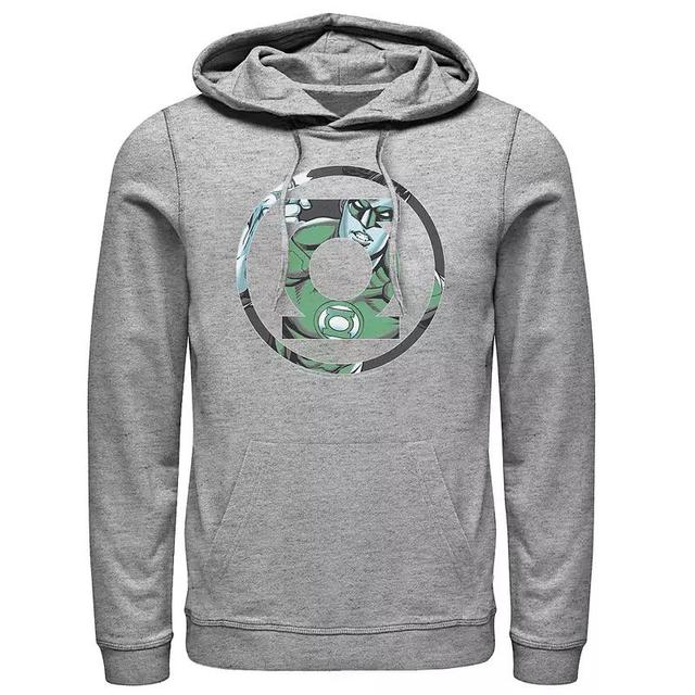 Mens The Mandalorian Helmet Cartoon Pullover Hoodie Athletic Grey Product Image