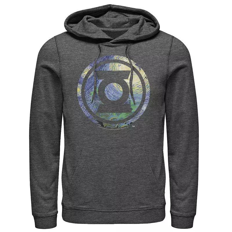 Mens DC Comics Green Lantern Logo Hoodie Black Product Image