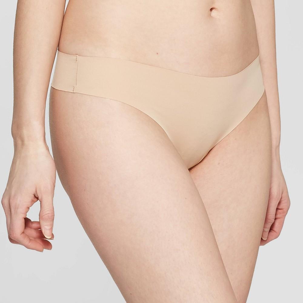 Womens Invisible Edge Thong - Auden Pearl Tan L Product Image