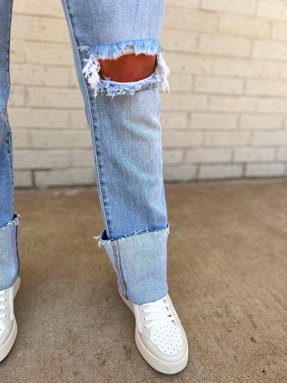 Straight From You Cuffed Jeans Product Image