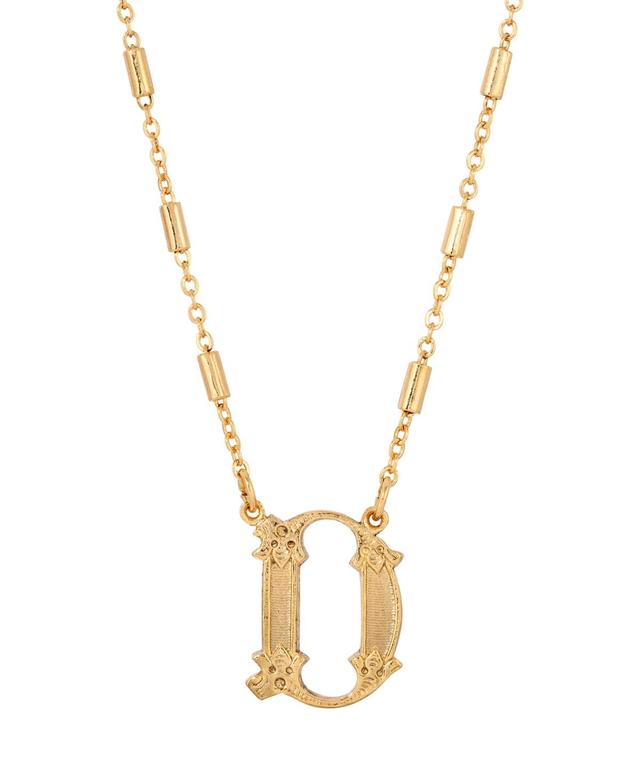 1928 Tone Initial W Pendant Necklace Product Image