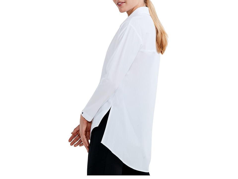 NZ ACTIVE by NICZOE Tech Stretch Woven Point Collar Long Sleeve Shirt Product Image