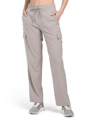 Woven Pants With Drawstring Waist for Women | Polyester/Spandex Product Image