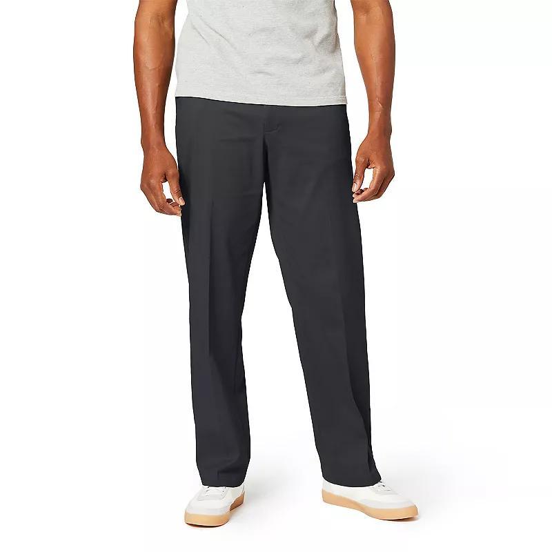 Dockers Comfort Khaki Stretch Relaxed Fit Flat Front (British Khaki) Men's Casual Pants Product Image