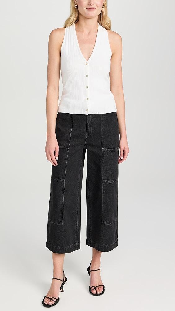 Vince Mid Rise Utility Crop Wide Pants | Shopbop Product Image