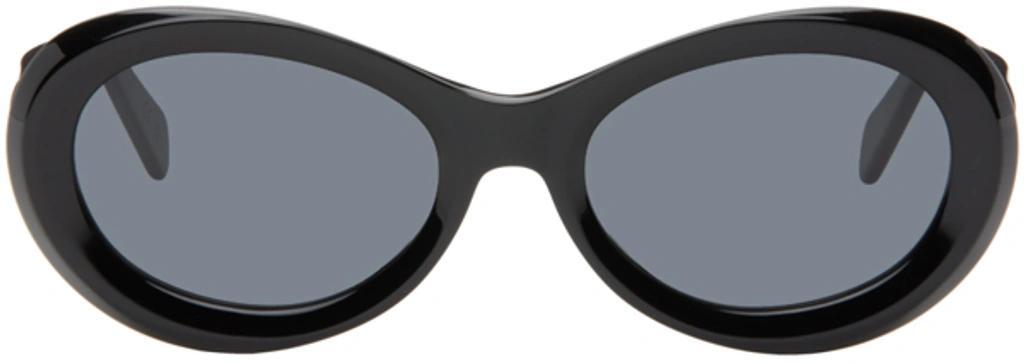 Black 'the Ovals' Sunglasses product image