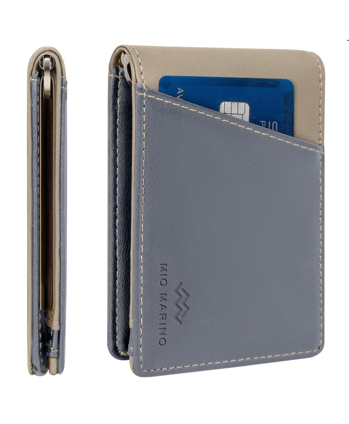 Mens Slim Bifold Wallet with Quick Access Pull Tab - Carbon black Product Image