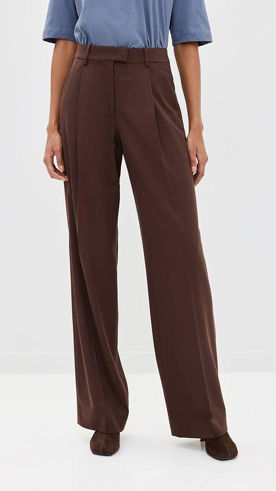 Another Tomorrow Relaxed Wide Leg Pants | Shopbop Product Image