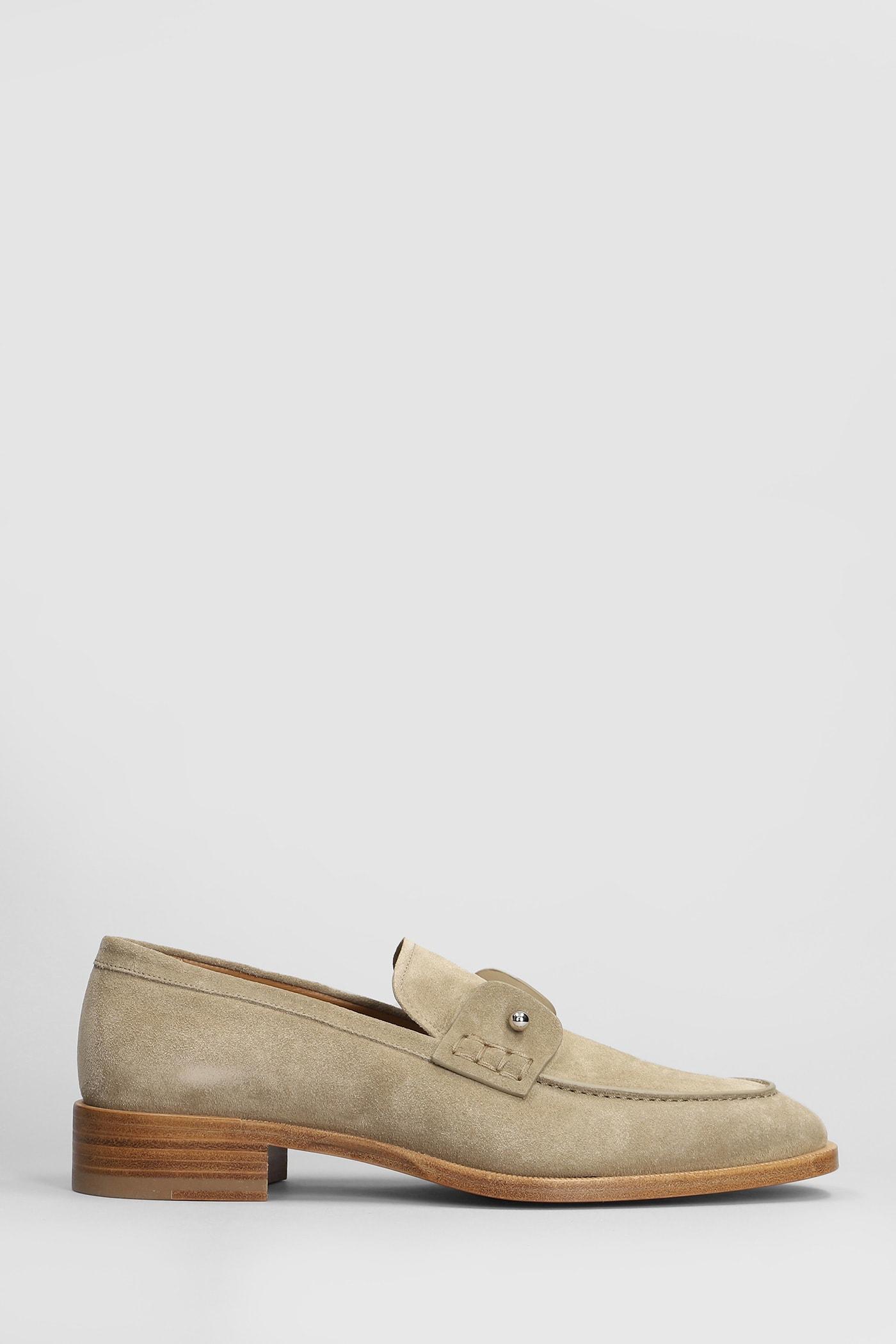 CHRISTIAN LOUBOUTIN Chambelimoc Suede Loafer In Brown Product Image