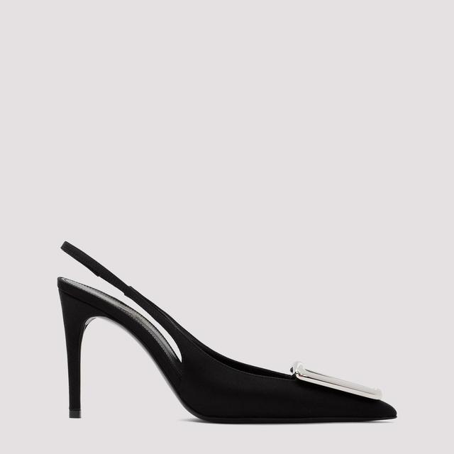 Black Silk Farida Sling Back Pump Product Image