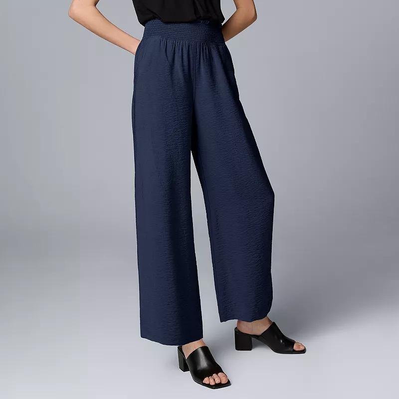 Womens Simply Vera Vera Wang Wide Leg Crop Travel Pants Product Image