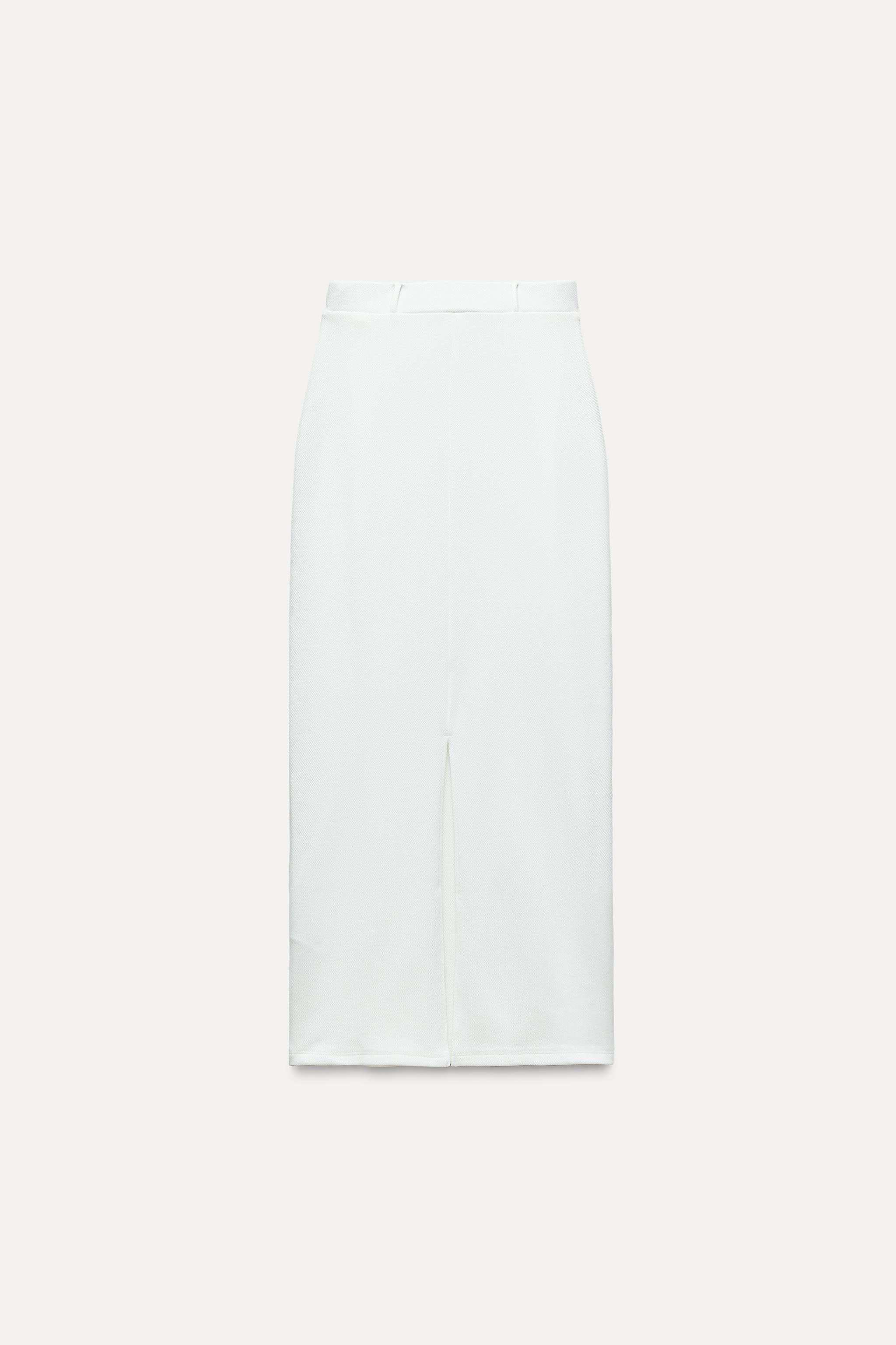 LONG SOFT PIQUÉ SKIRT Product Image