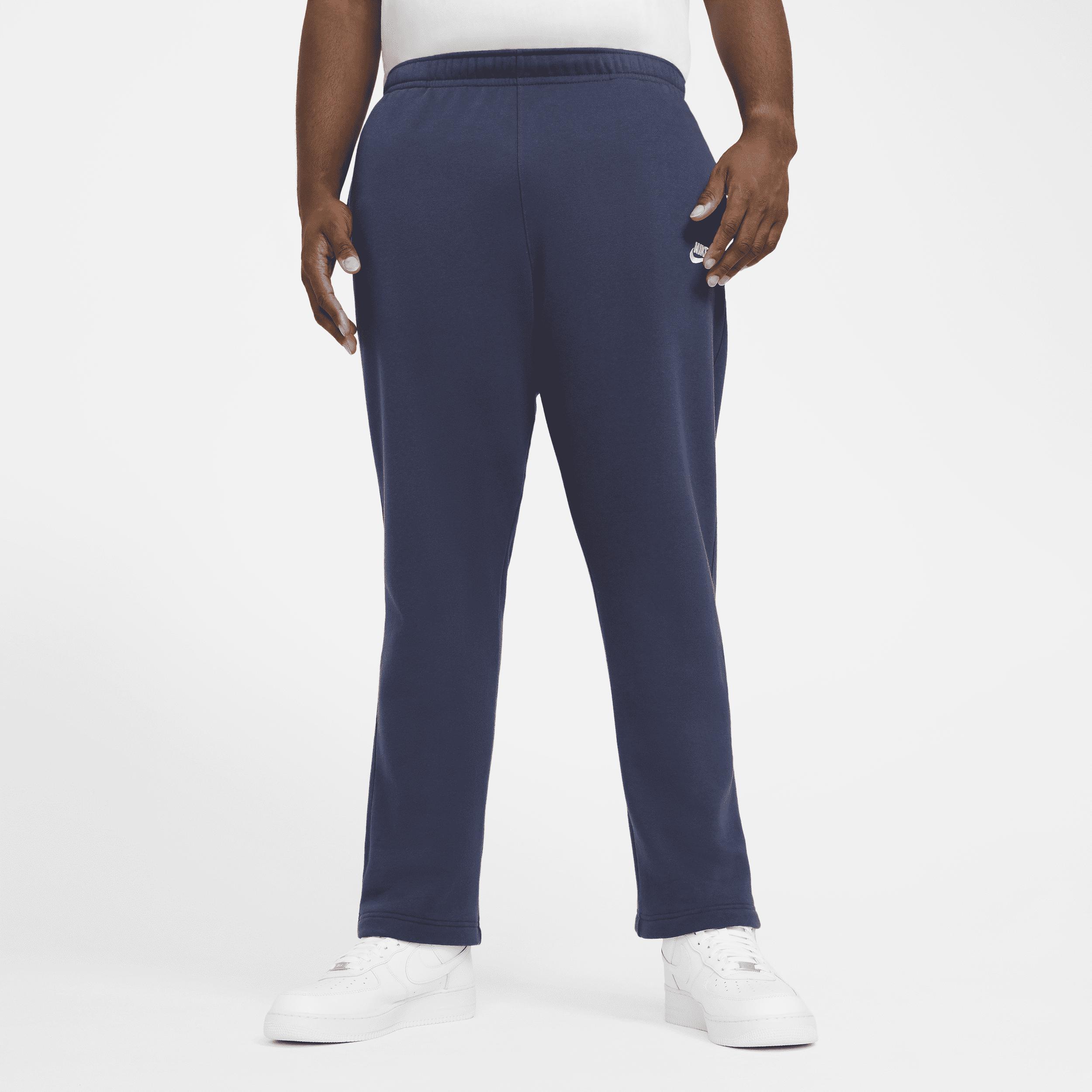 Nike Mens Nike Open Hem Club Pants - Mens White/Midnight Navy Product Image