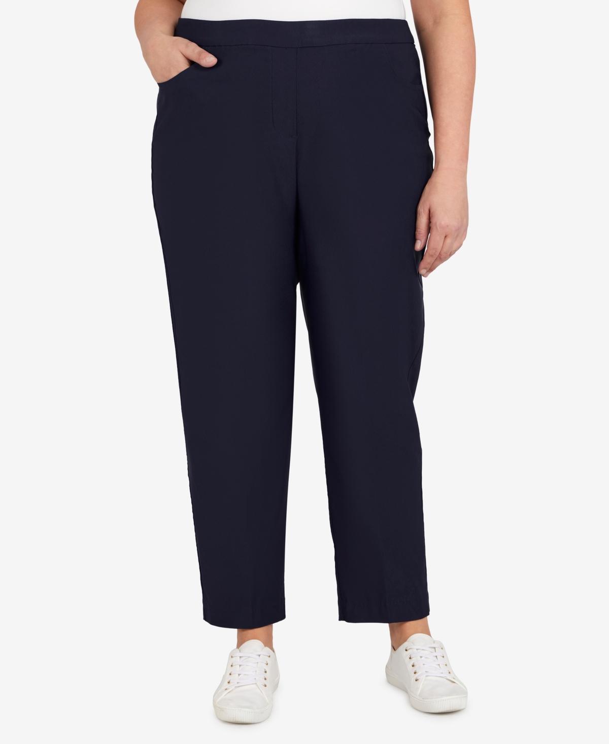 Plus Size Alfred Dunner Allure Pull On Ankle Pants, Womens Product Image