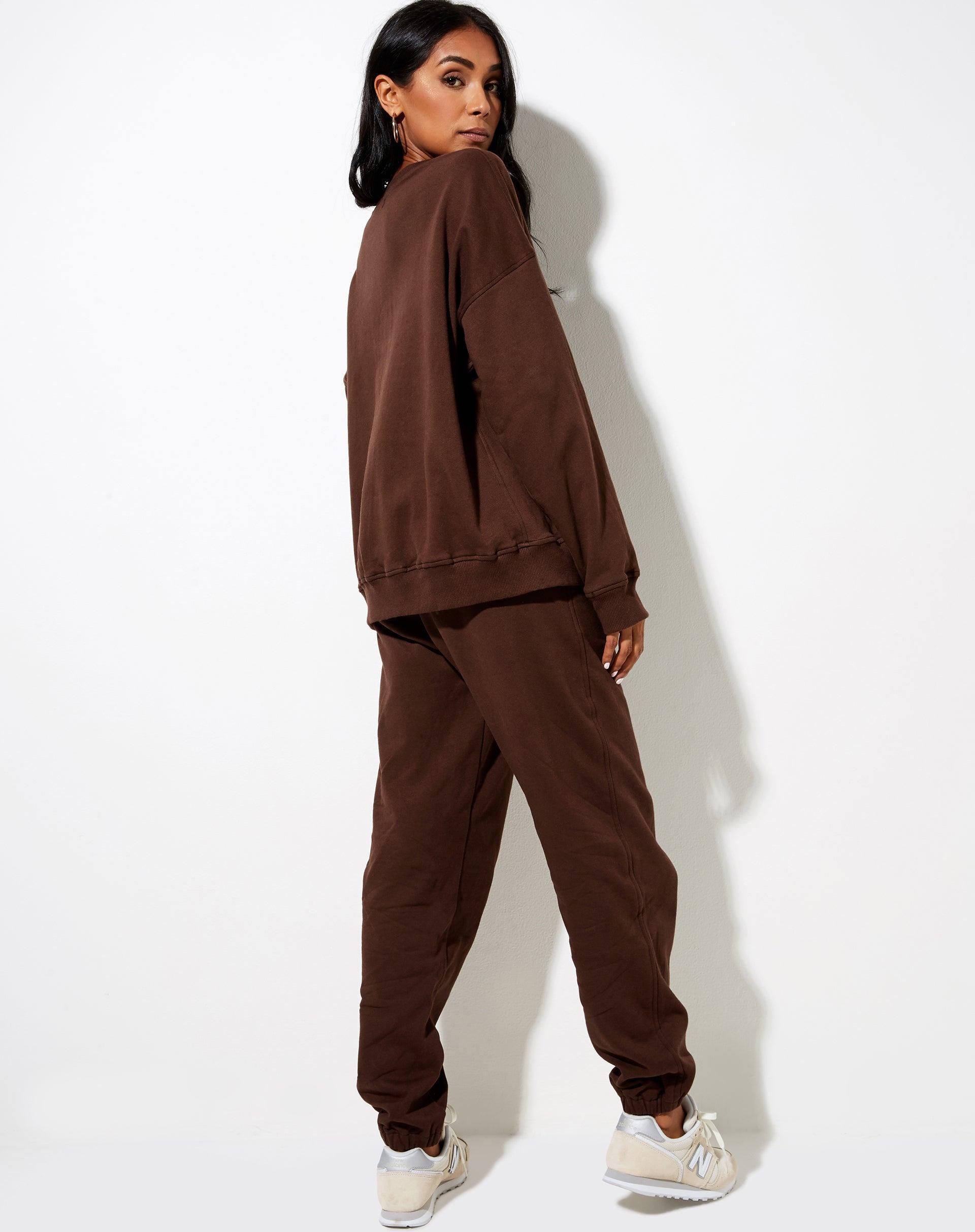 Ted Sweatshirt in Deep Mahogany L'Amour Cherub Label Embro Product Image