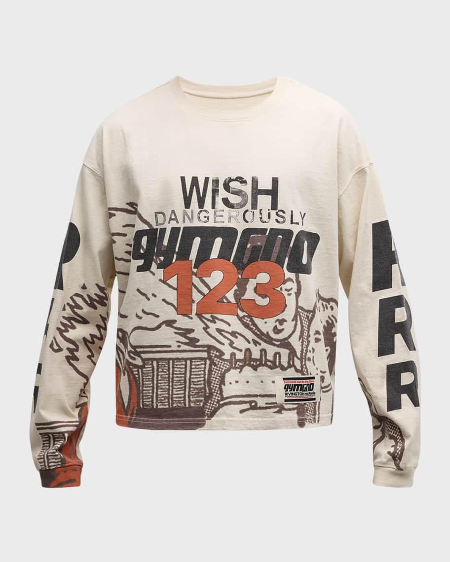 Men's Wish Dangerously Logo Long-Sleeve T-Shirt Product Image