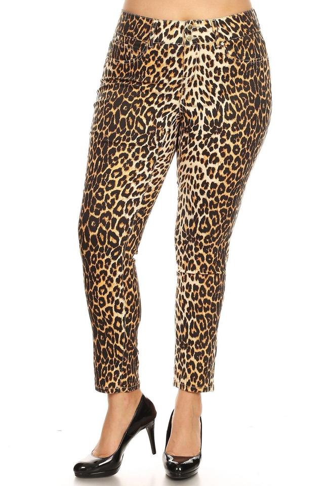 Printed Cheetah Pants Product Image