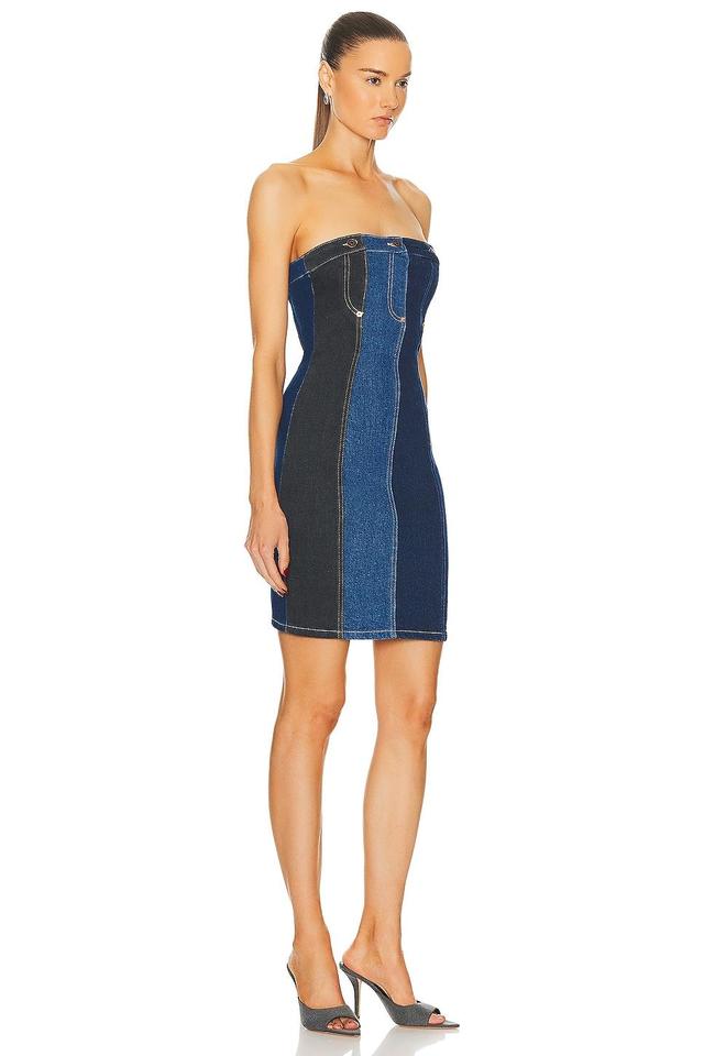 Moschino Jeans Stretch Denim Dress in Blue Product Image