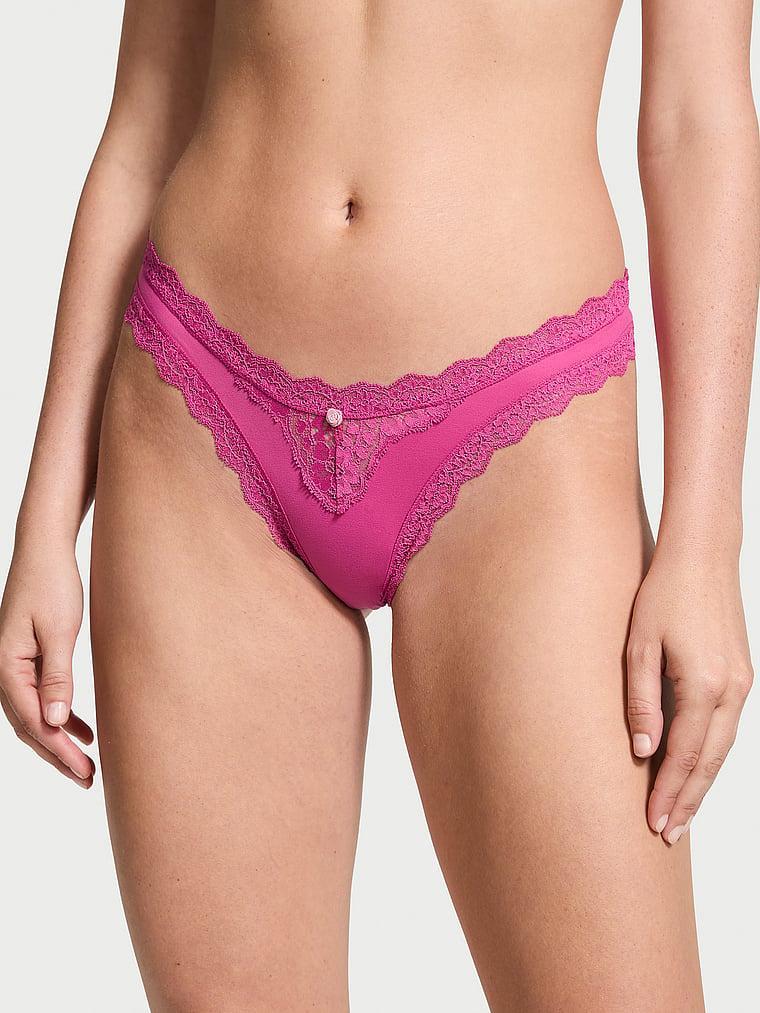 Lace-Trim Brazilian Panty Product Image