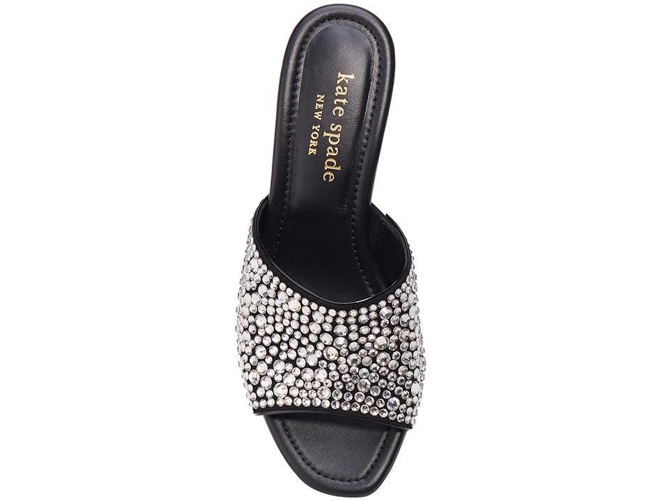 kate spade new york Malibu Leather Rhinestone Embellished Mules Product Image