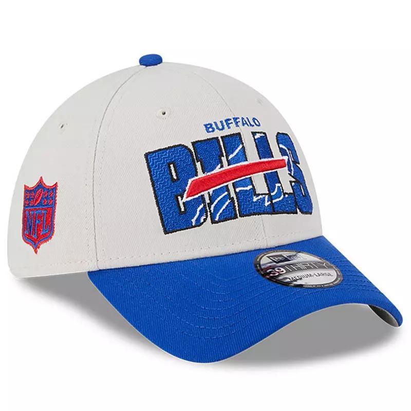 Mens New Era Stone/Royal Buffalo Bills 2023 NFL Draft 39THIRTY Flex Hat Product Image