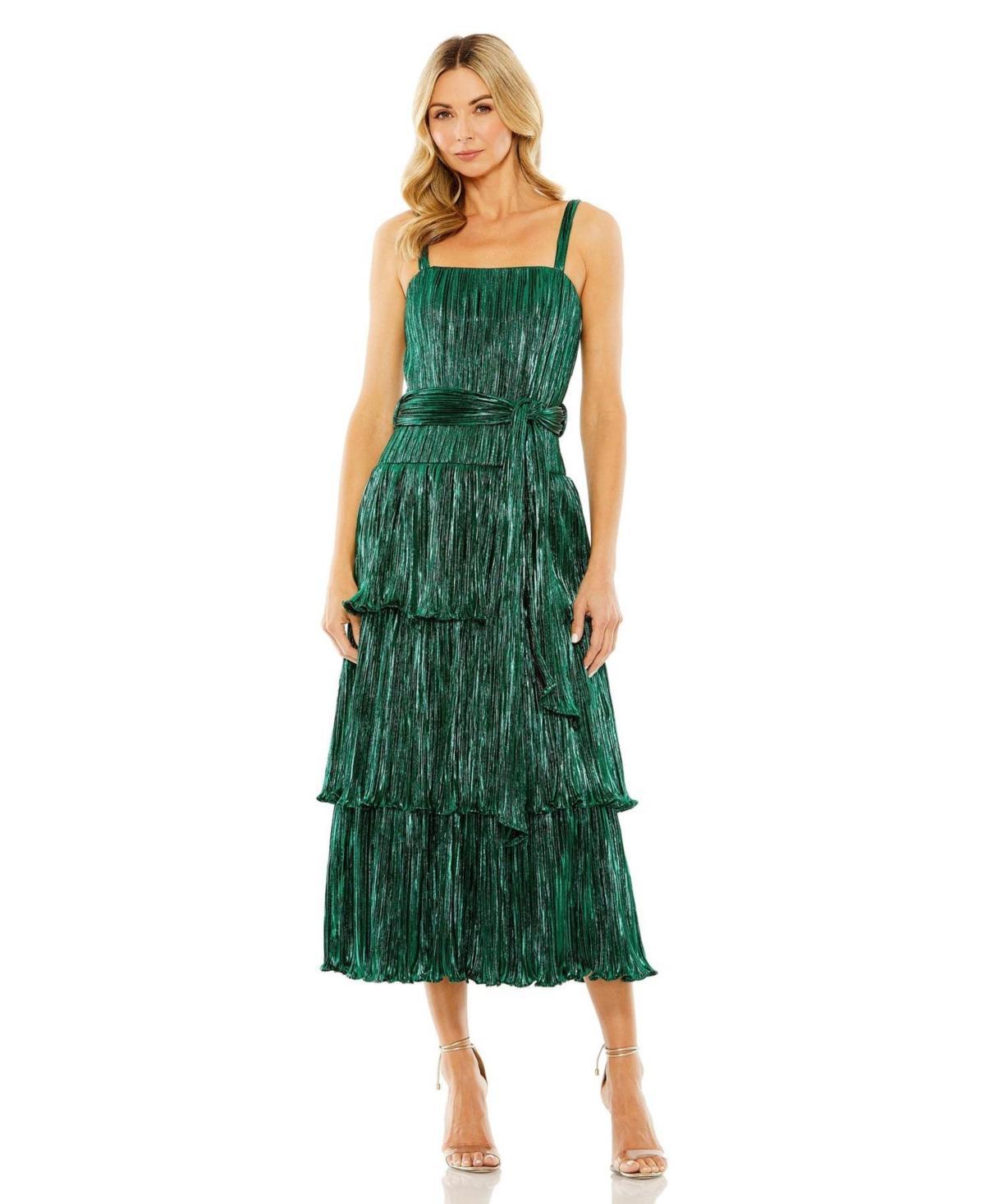 Womens Ieena Ruffle Tiered Buckle Detail Dress Product Image