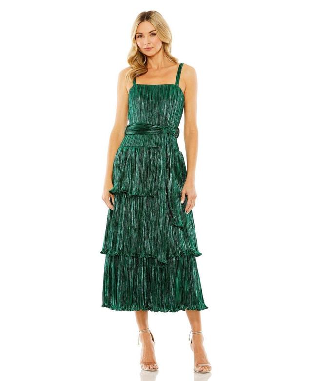 Womens Ieena Ruffle Tiered Buckle Detail Dress Product Image