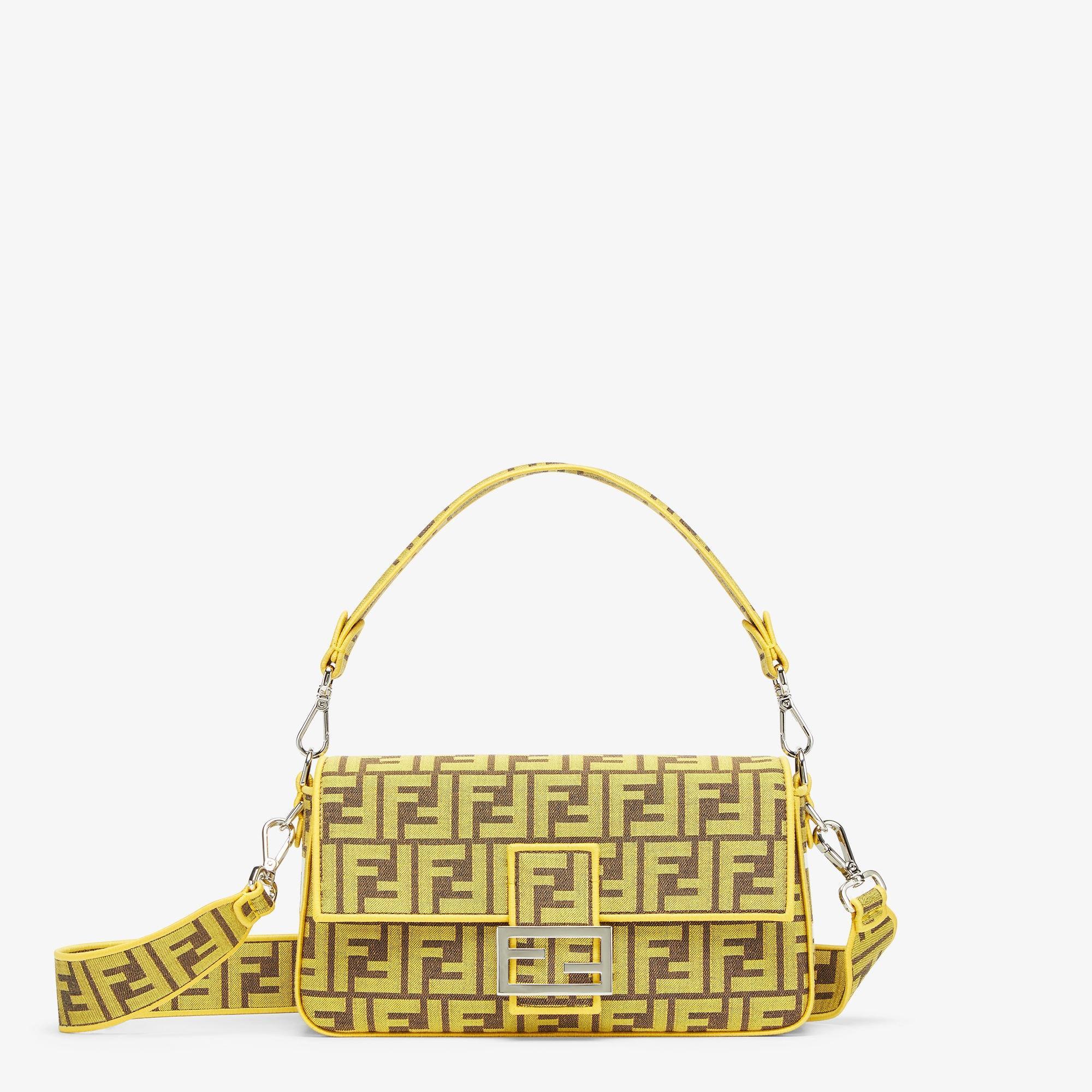 BaguetteFendi x FRGMT yellow FF fabric bag Product Image