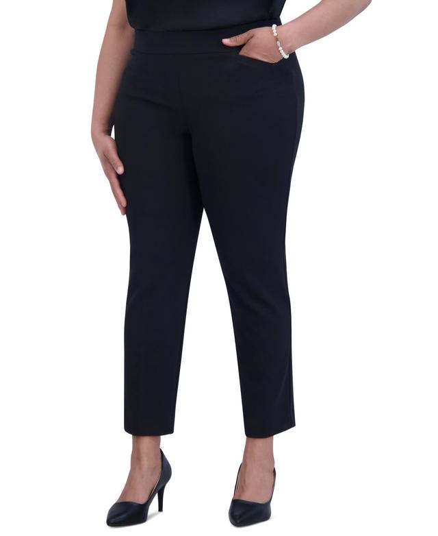 Kasper Womens Pull-On Straight-Leg Pants Product Image