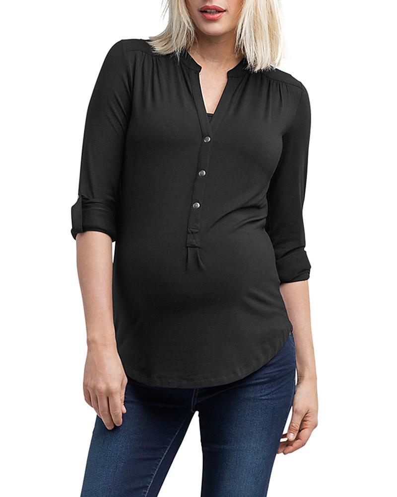 Nom Maternity Amelie Snap Front Maternity/Nursing Top Product Image