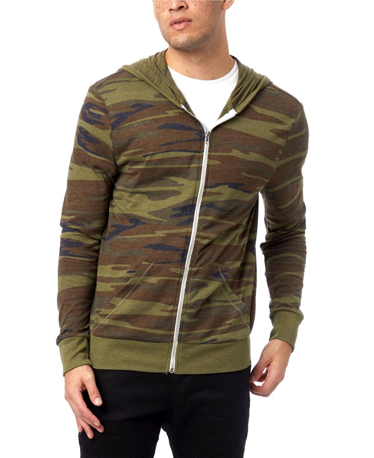 Alternative Apparel Mens Basic Printed Zip Hoodie Product Image