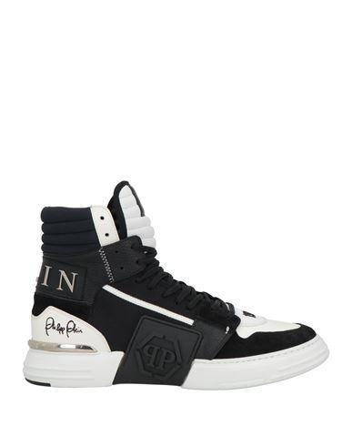 PHILIPP PLEIN Man Sneakers Black Size 9 Leather, Textile Fibers Product Image