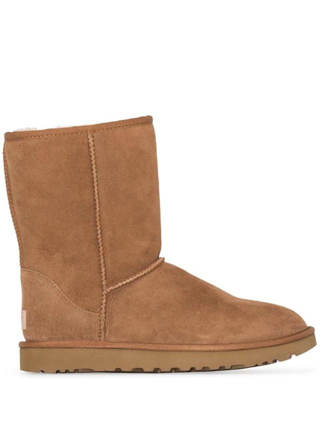 Classic Short Ii Shearling Ankle Boots In Beige Product Image