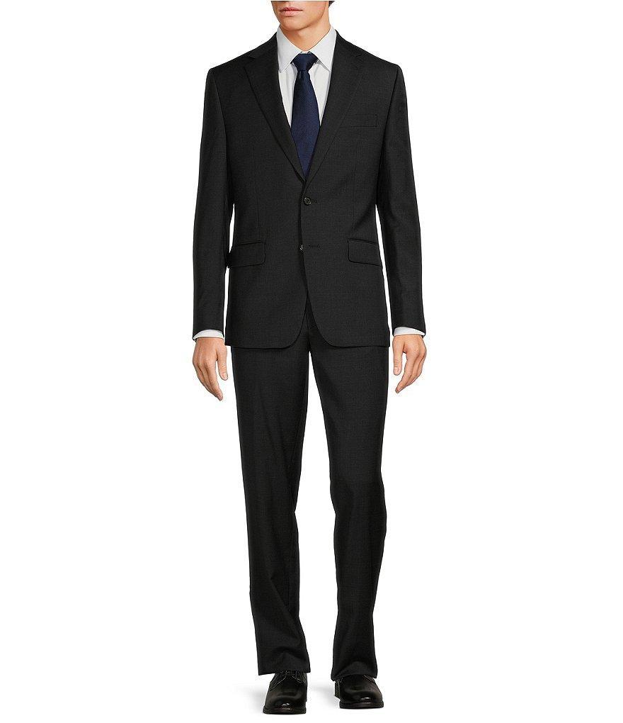 Hickey Freeman Classic Fit Flat Front Solid Pattern 2-Piece Suit Product Image