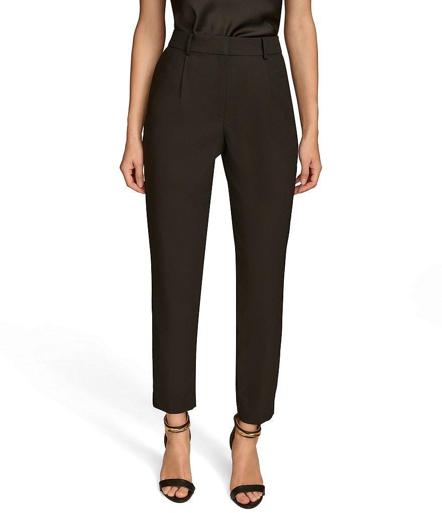 Donna Karan Bi- Stretch Pleated Slim Leg Pant product image