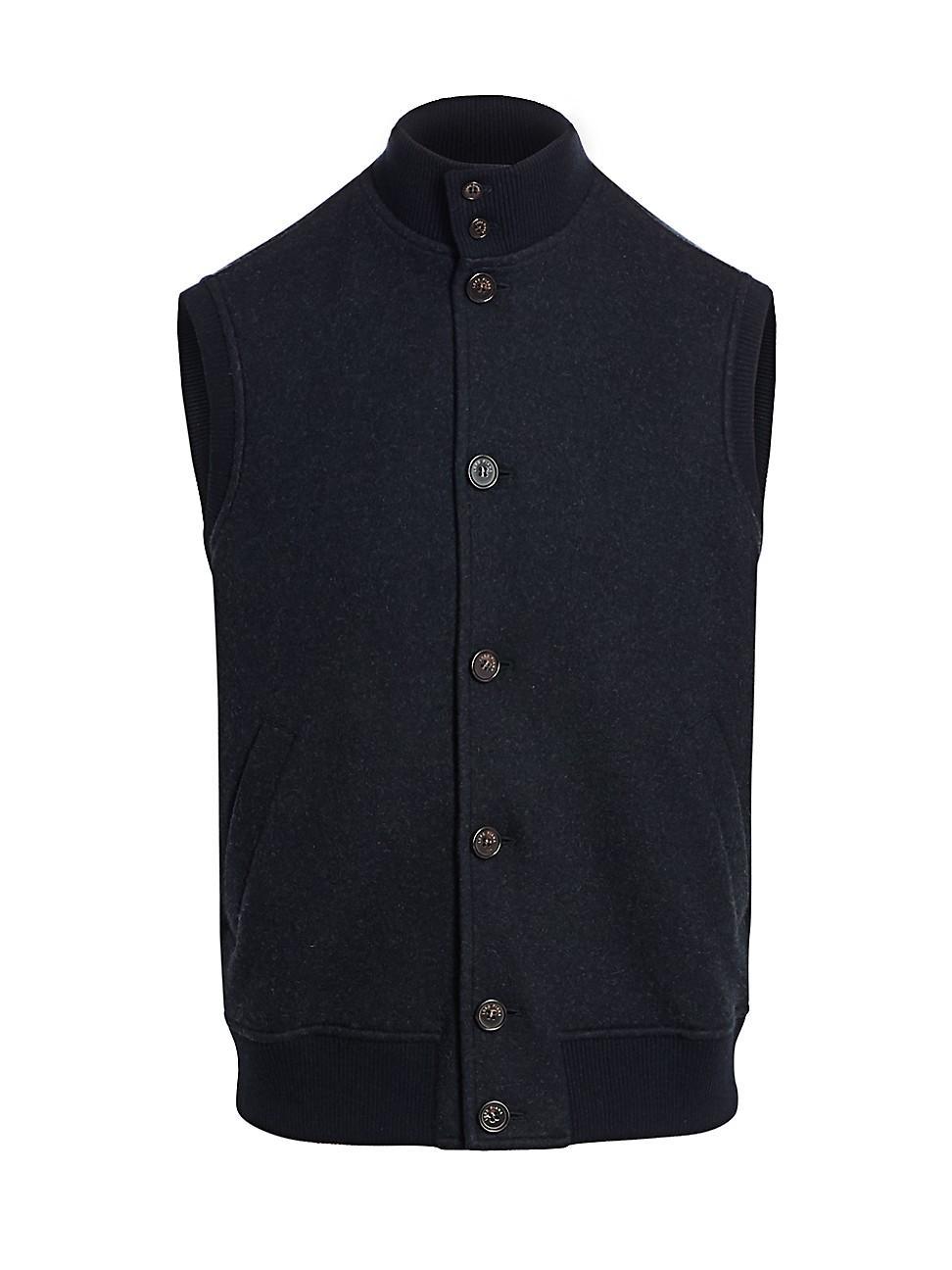 Mens Cashmere Knit Vest Product Image