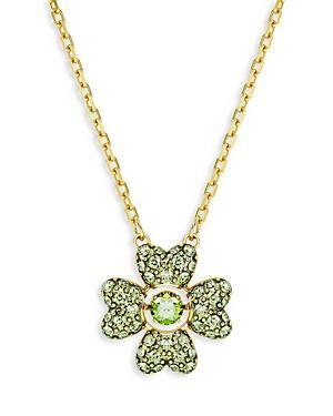 Womens Idyllia Goldtone & Crystal Clover Pendant Necklace Product Image