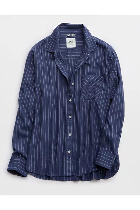 Aerie Off-Duty Flannel Pajama Shirt Women's Product Image