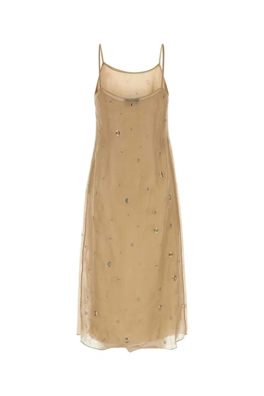 Dress In Beige Product Image